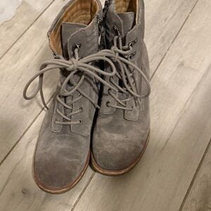 Sofft Gray Ankle Boots